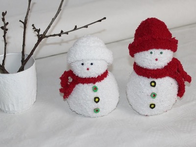 DIY. Schneemänner aus Socken. Snowmen socks