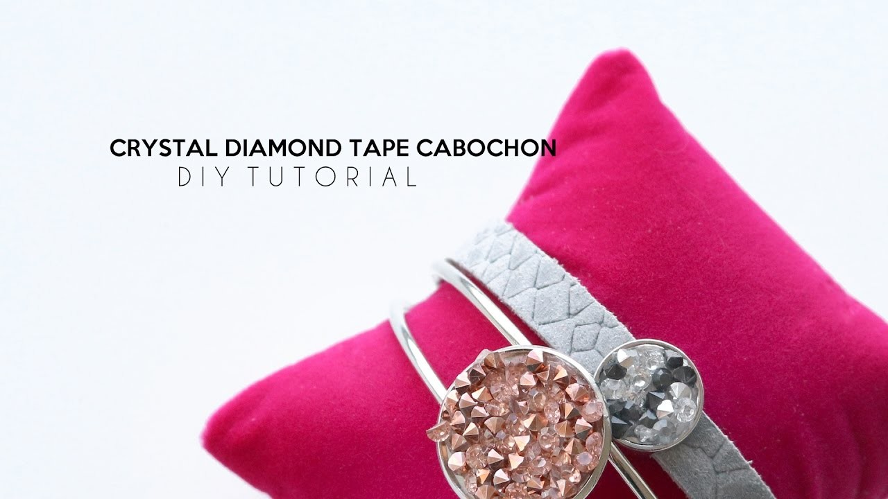 DIY TUTORIAL: Crystal Diamond Tape Cabochon – Selbst Schmuck machen