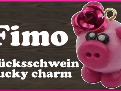 DIY | Fimo Neujahr Glücksschwein Anhänger basteln | Clay new year lucky charm pig | jewellery