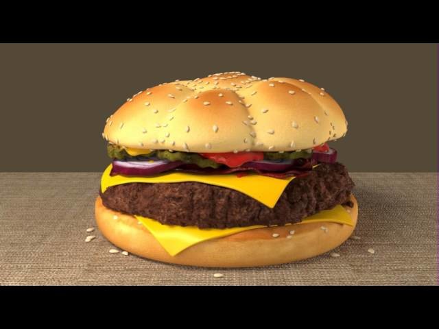 Hamburger 3d
