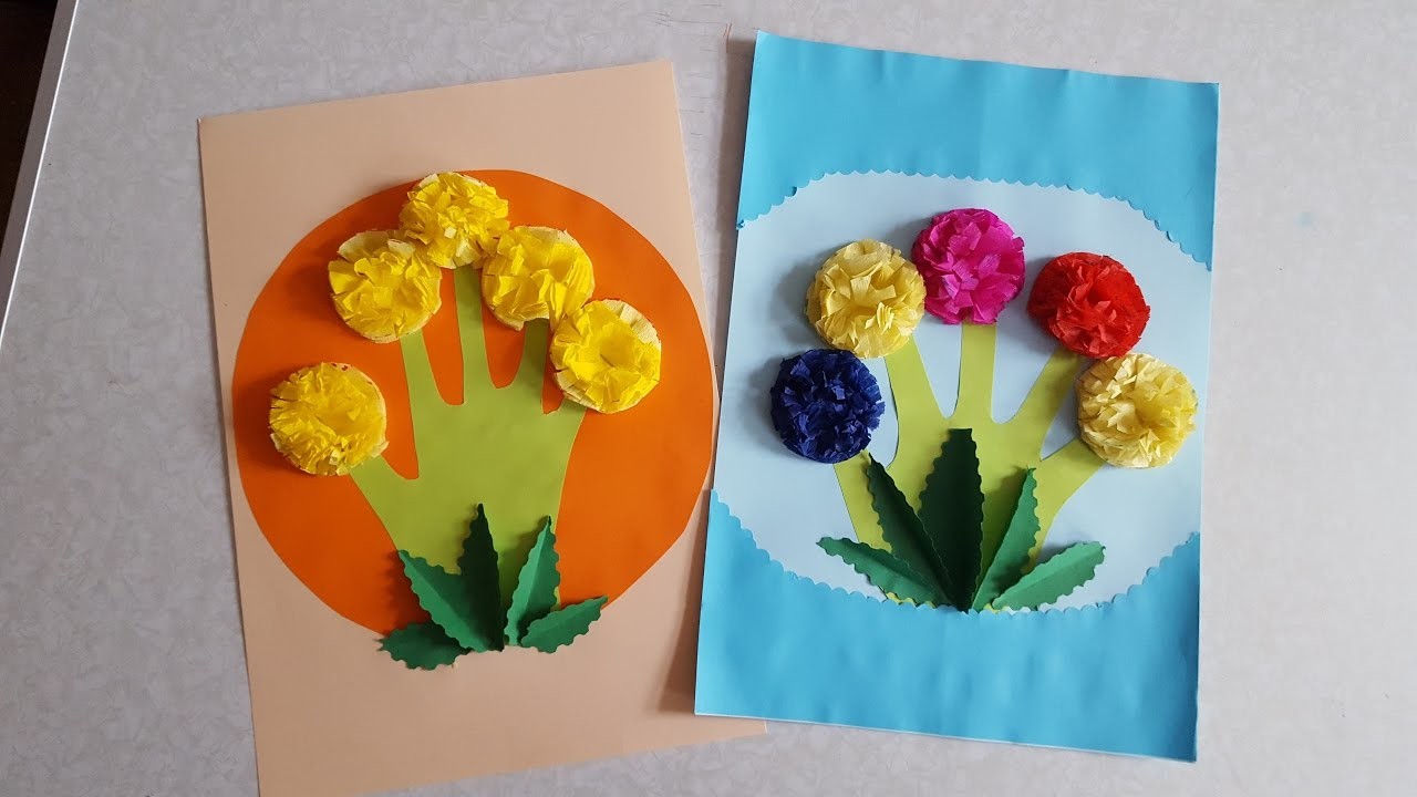 Kreative Blumen Basteln mit Buntpapier