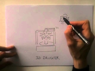 Live Cartoon Zeichnen: 3D Drucker