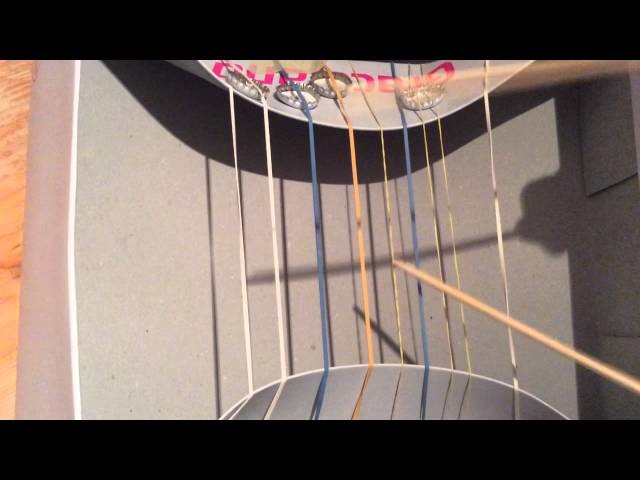Instrumente Bauen - Gummi-Harfe (Musikinstrumente selber bauen aus einfachen Materialien)