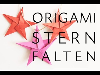 Origami Stern falten - Faltanleitung - Talu.de
