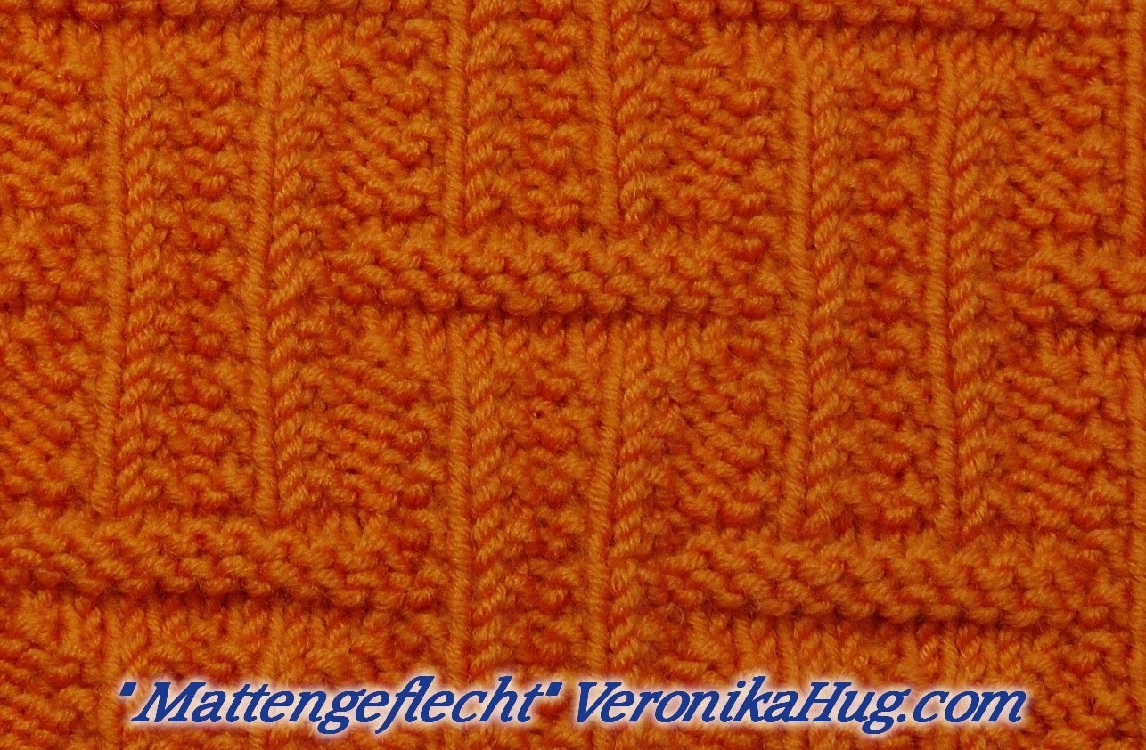Stricken - Strukturmuster - Mattengeflecht - Veronika Hug