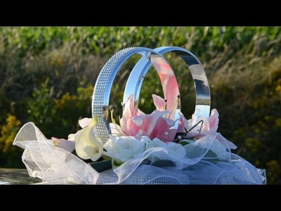 Autoschmuck Wedding Cardecor Swadba Autodeko Hochzeit Ringe Mieten Vermietung Seidenblumen