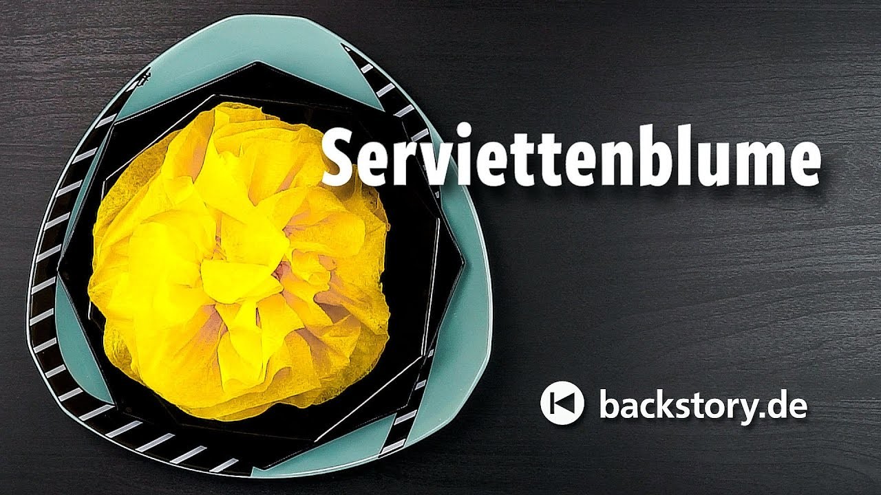 SERVIETTENBLUME | DIY Tischdeko | backstory.de