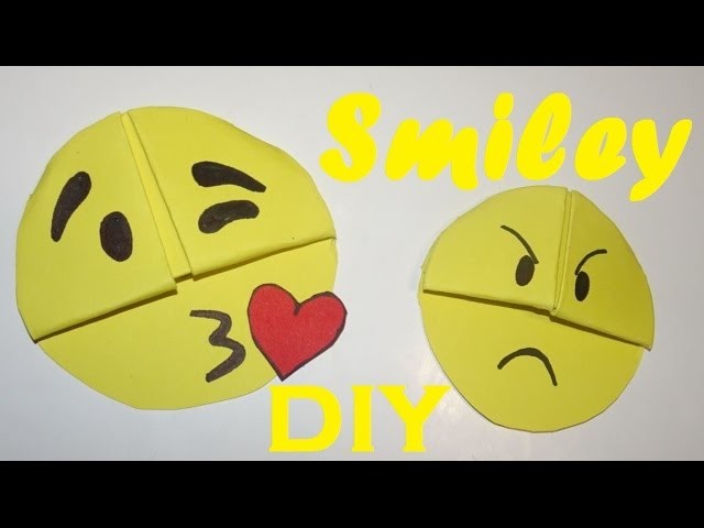 BASTELN: Smiley selber machen - Smiley DIY