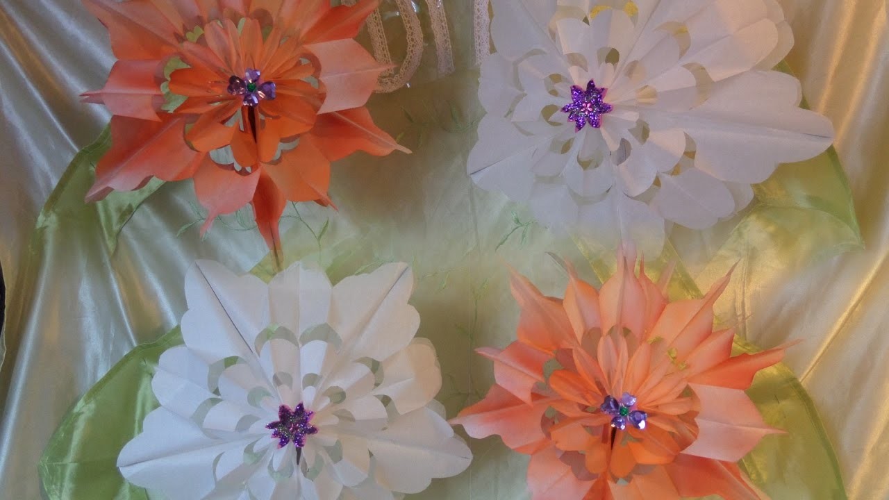 DIY: Blumen + Blüten aus Papier-Frühstückstüten BASTELN + FÄRBEN von Blüten by DIY kekaplauderei