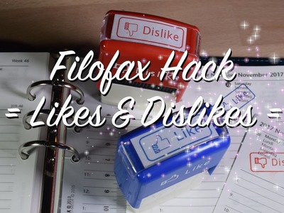 DIY Filofax & Planer Hack - Likes & Dislikes - Stempel - Kalender gestalten