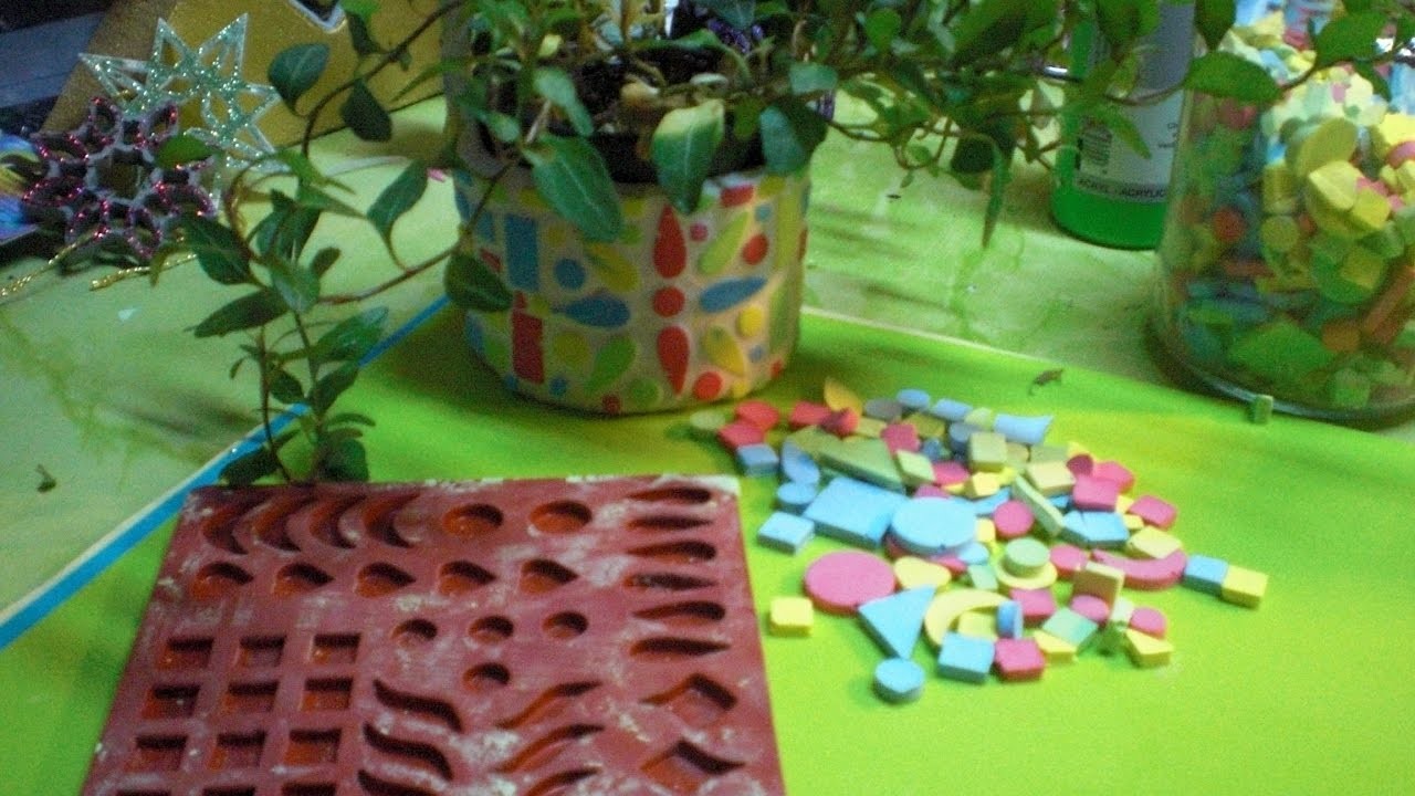 DIY - Mosaike selber machen - Variante 2 - aus Keramik giessen