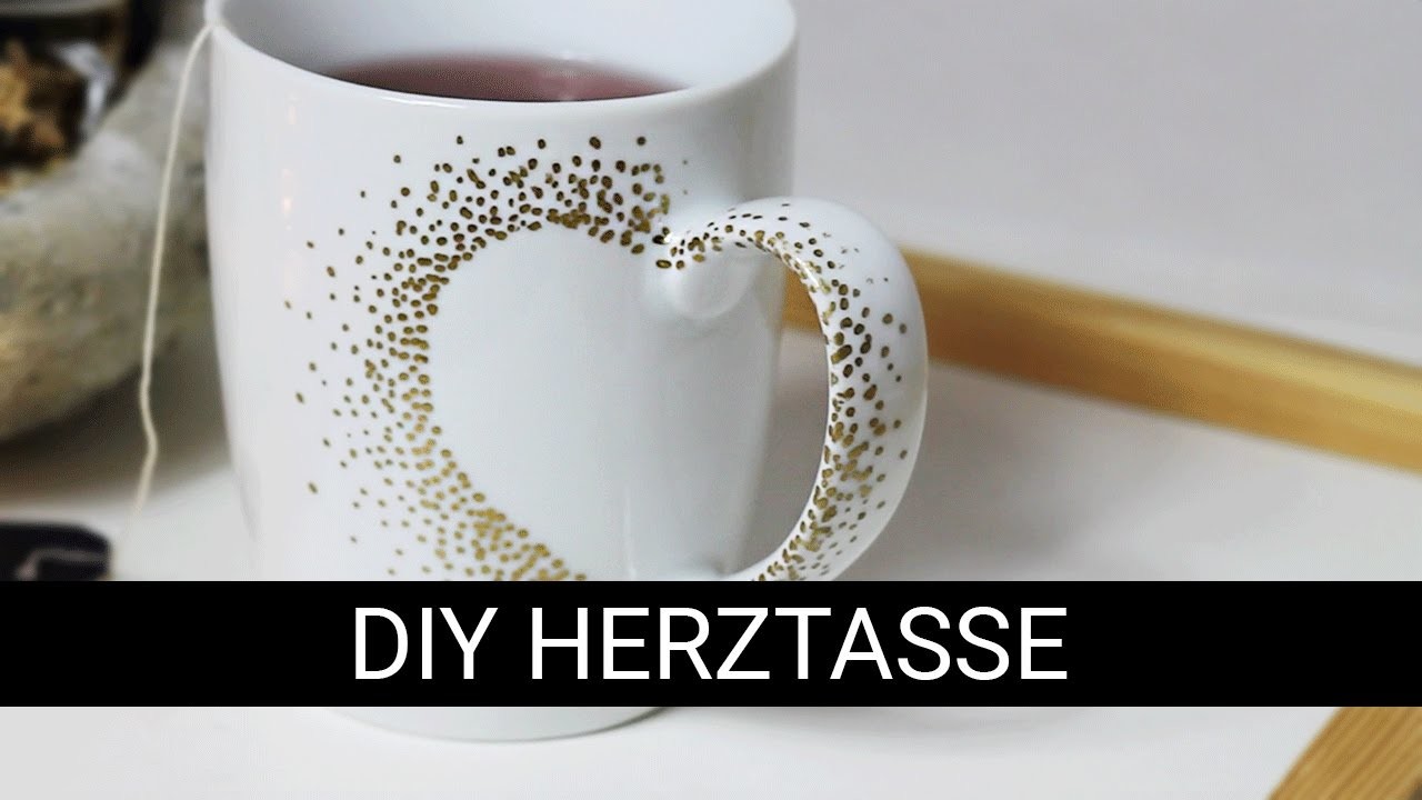 DIY HERZTASSE | Valentinstag Geschenk Pinterest