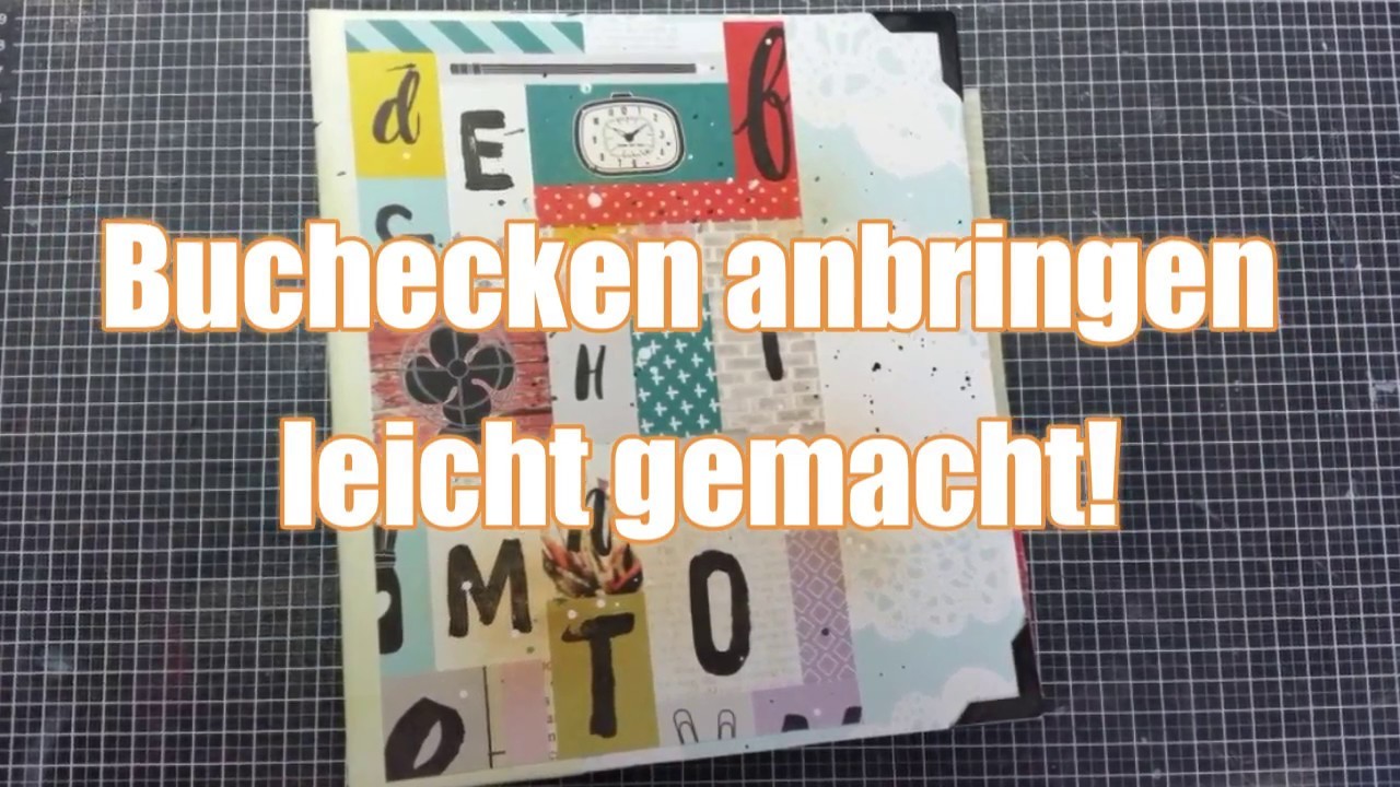 How to #1. Buchecken anbringen. DIY. Tutorial deutsch. PamiStyle
