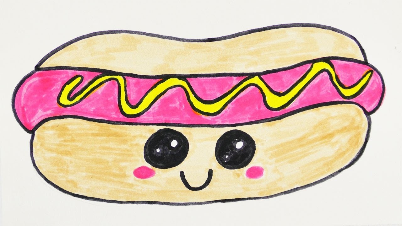 KAWAII DIY HOT DOG selber machen | niedliches Fast Food für Einladungen und Geburtstagskarten