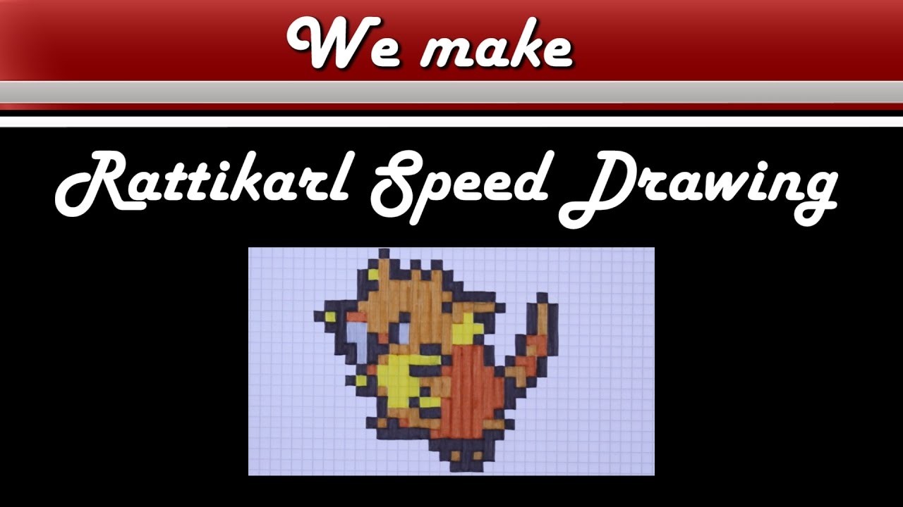 Pixel Art Pokemon Rattikarl Drawing