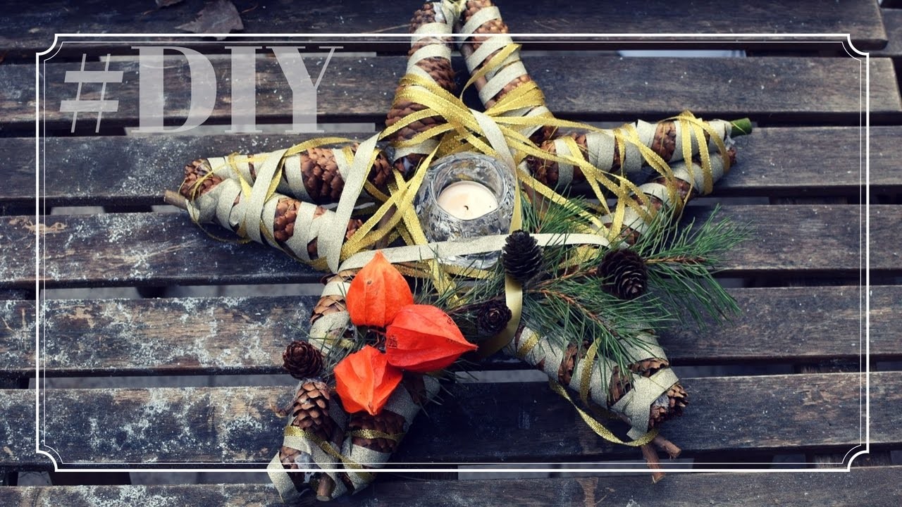 Weihnachtsdeko Stern DIY | Tischdeko für Weihnachten