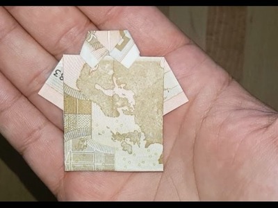 BASTELN: 50 Euro (€) zu einem Hemd falten - Origami shirt