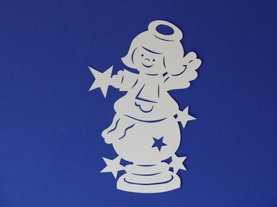 Engel. angel basteln aus Papier– filigran, Advents- und Weihnachtsbasteln
