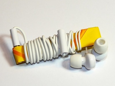 Origami Kopfhörer Aufwickler, Kabelorganizer. Cable Organizer, deutsch, english