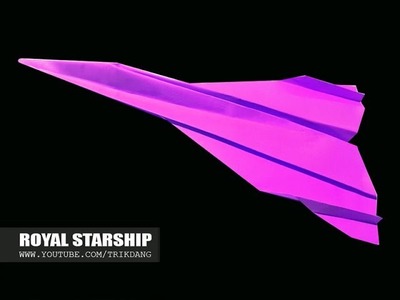 Papierflieger selbst basteln. Papierflugzeug falten - Beste Origami Flugzeug | Royal Starship