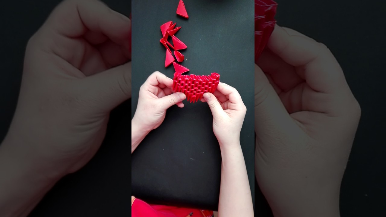 Süßes 3D Origami Herz