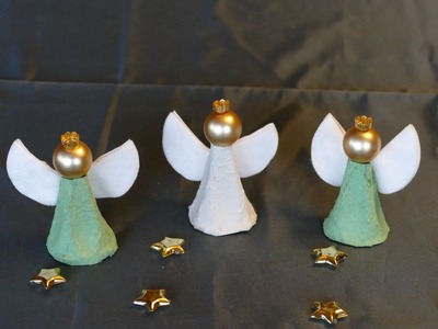 Engel. angel basteln aus Eierschachteln – super einfach! Basteln mit Kindern