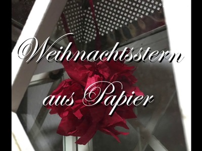 Weihnachtsstern aus Papier - Basteln