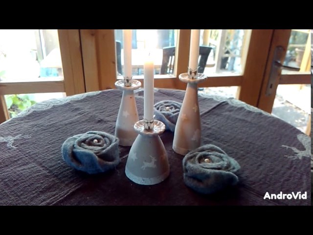 DIY Beton Kreativ Kerzenständer