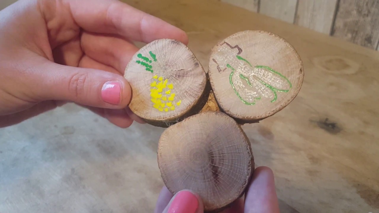 DIY Untersetzer aus Holzscheiben und Kork selber machen