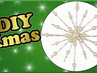DIY | Weihnachten Baumschmuck Draht Perlensterne basteln | Beaded Wire star christmas tree ornament