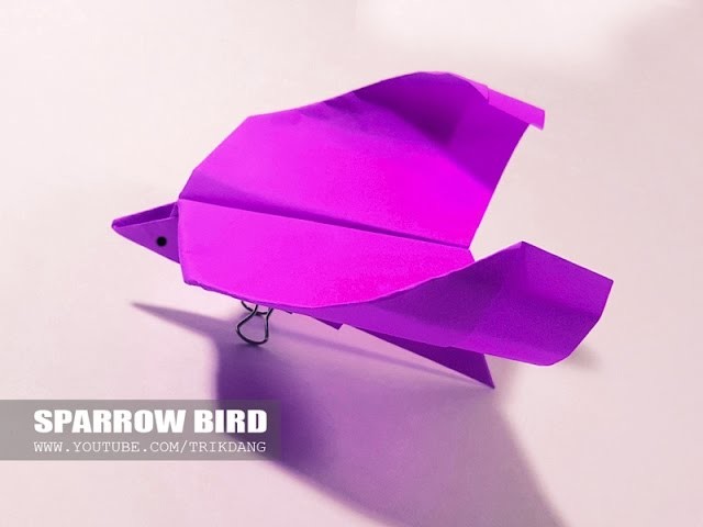Papierflieger selbst basteln. Papierflugzeug falten - Beste Origami Flugzeug | Sparrow