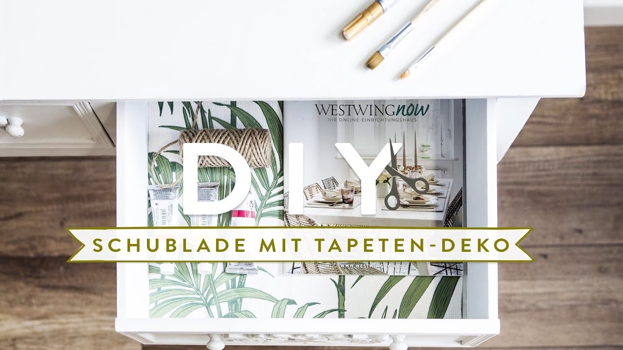 Schublade mit Tapeten Deko | WESTWING DIY-Tipps