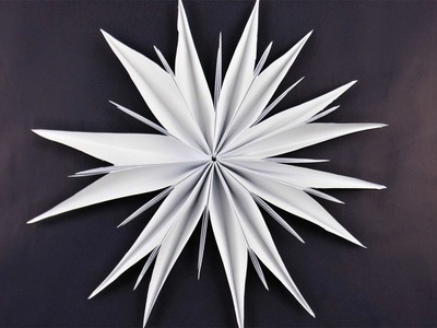 Stern aus Kopierpapier basteln ❁ Deko Ideen mit Flora-Shop