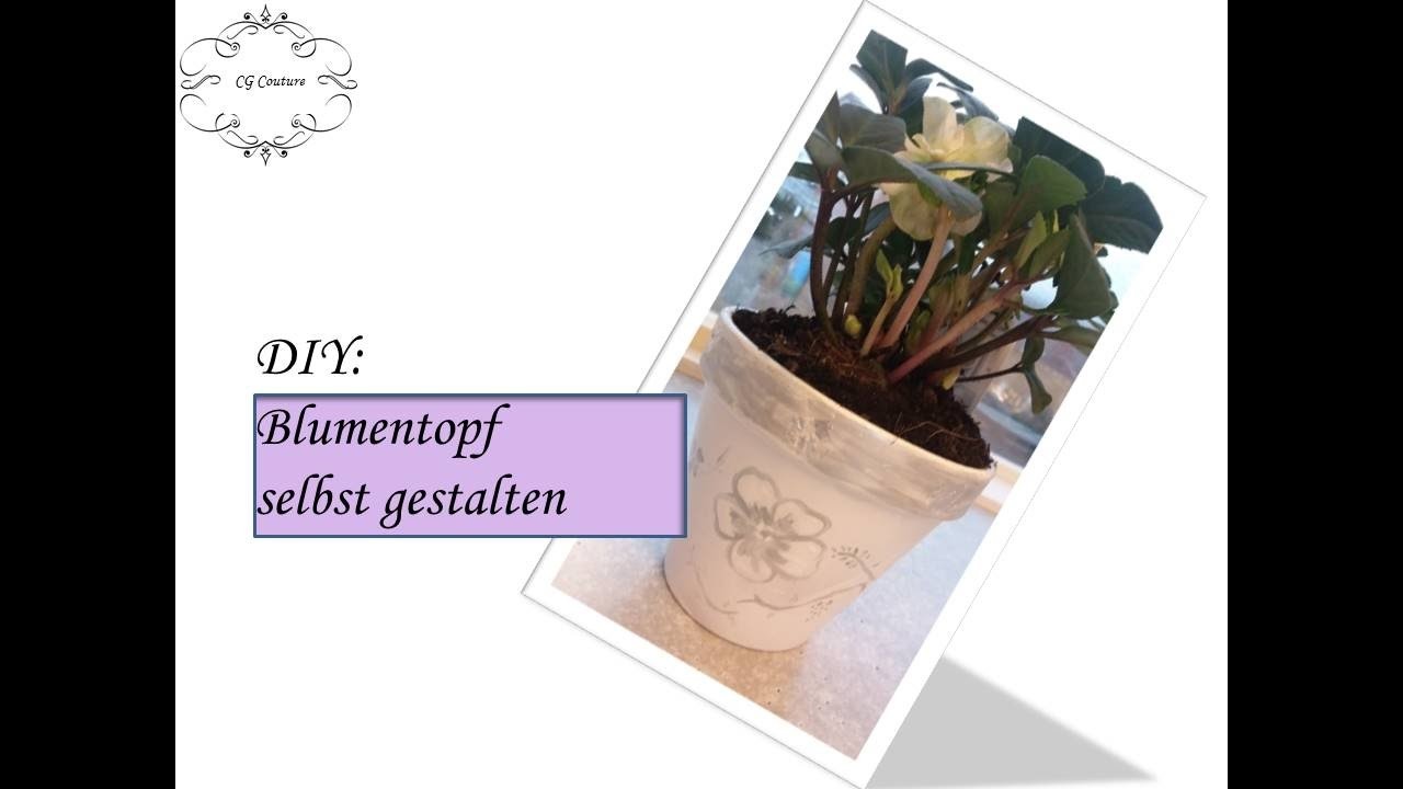 DIY Blumentopf selbst gestalten | malen mal anders