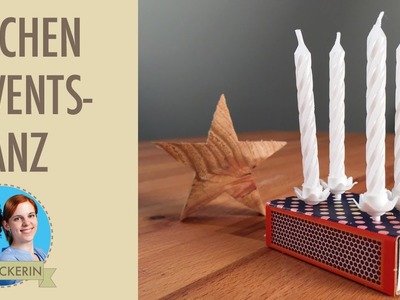 Kleiner Adventskranz I Last-Minute-Advent-DIY I Mini-Kernzenhalter