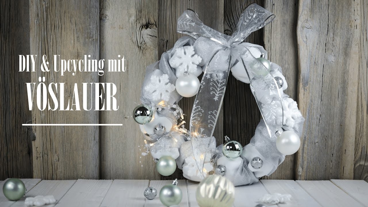 Vöslauer DIY & Upcycling Weihnachtskranz