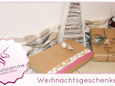 Weihnachtsgeschenke verpacken | Weihnachten | DIY Bastelideen | Anleitung | PinkUnicorn.me