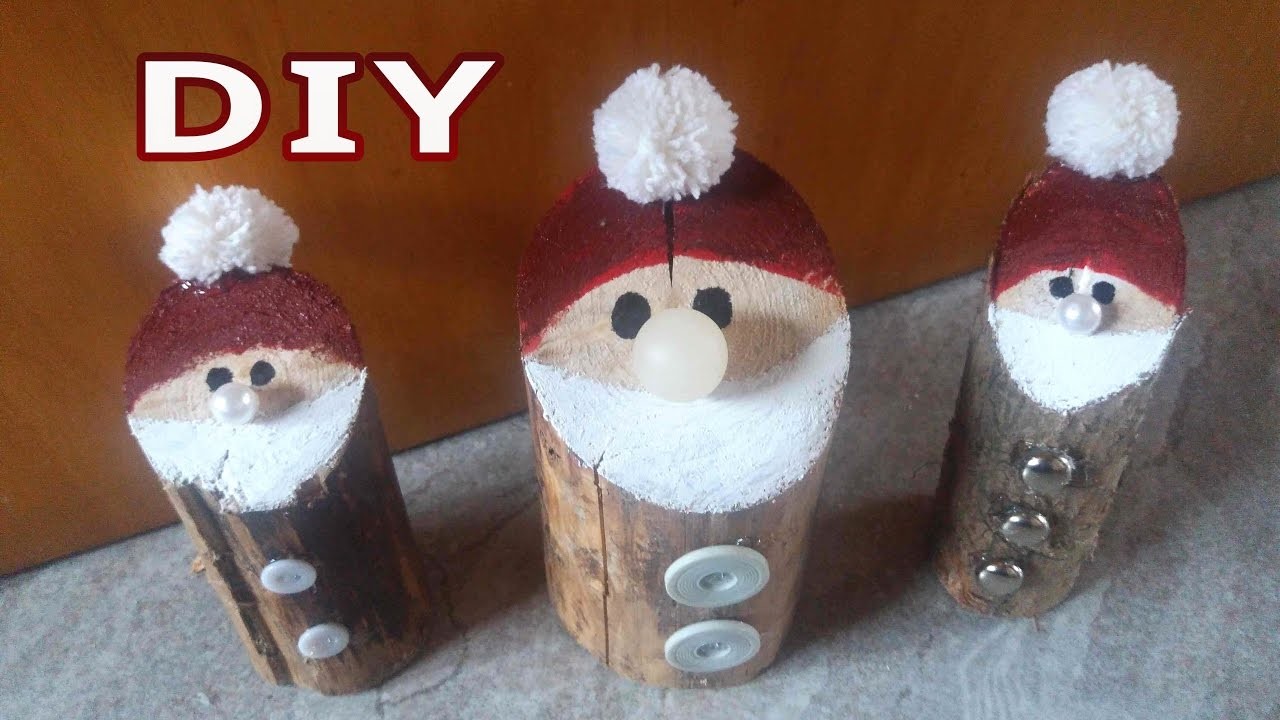 Weihnachtsmann. Nikolaus aus Holz • DIY * Julebuergerfee
