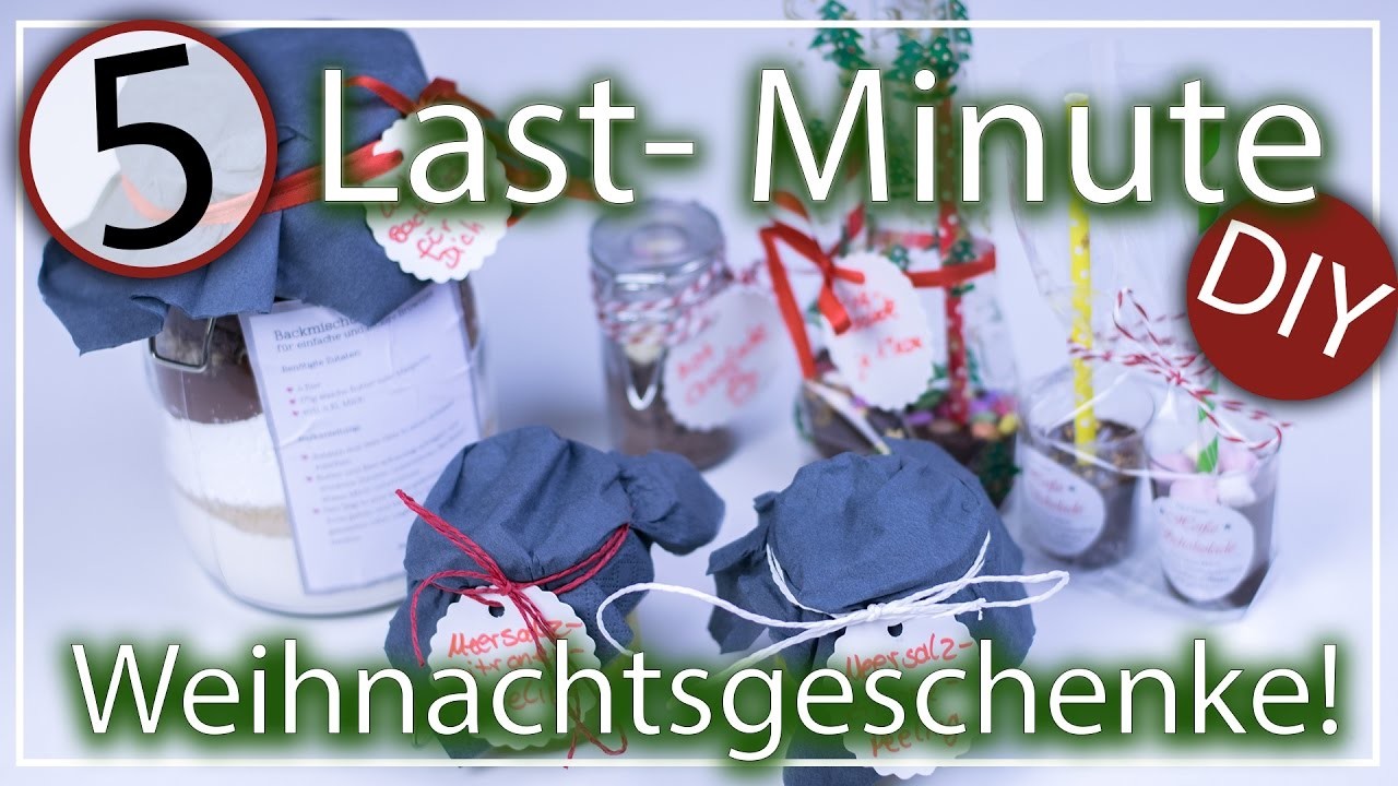 5 Süße LAST MINUTE DIY Weihnachtsgeschenkideen 