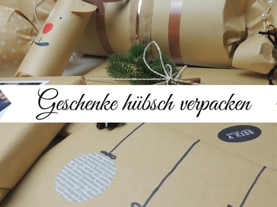 GESCHENKE VERPACKEN I Weihnachts DIY