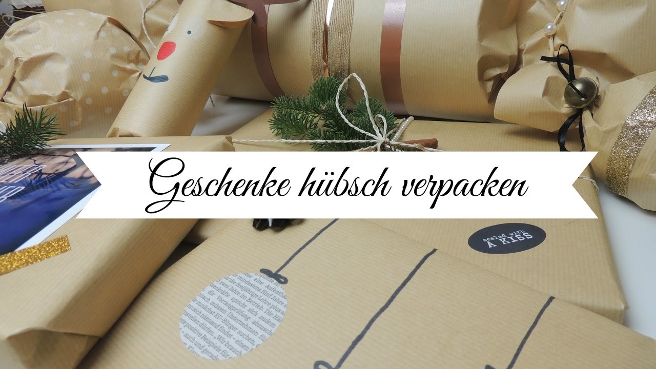 GESCHENKE VERPACKEN I Weihnachts DIY