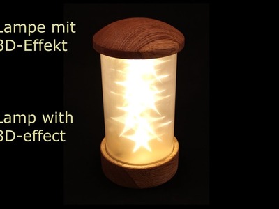 Lampe bauen - Lampe mit 3D Effekt - DIY - Holzweger