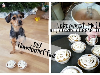 DIY HUNDEMUFFINS | LEBERWURSTMUFFINS MIT CREAM CHEESE FROSTING | LifeOfJule