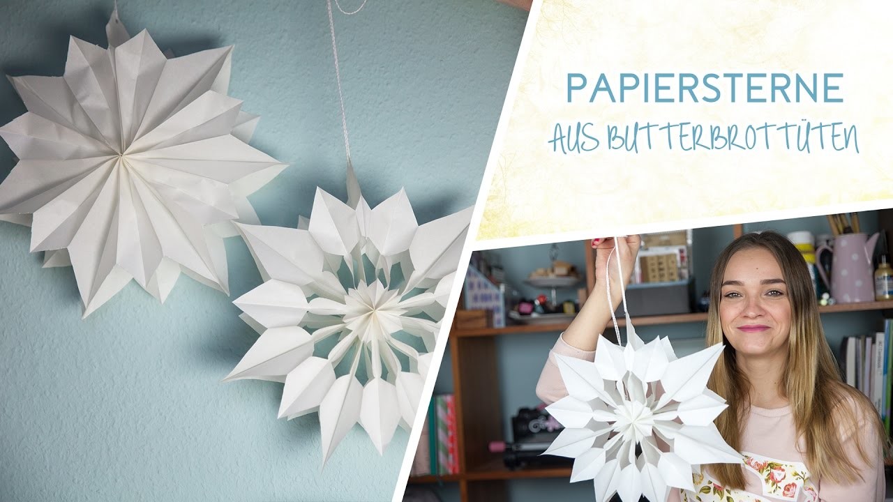 DIY: Papiersterne aus Butterbrottüten