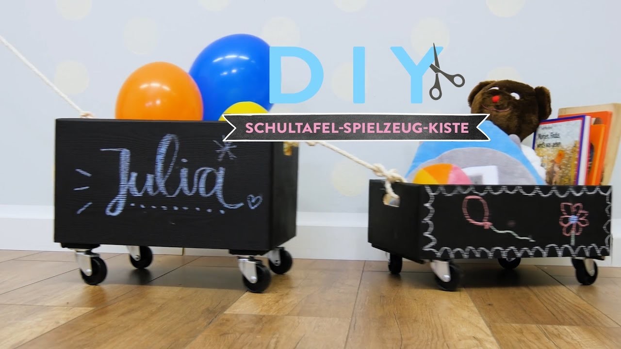 Schultafel-Spielzeug-Kiste | WESTWING DIY-Tipps