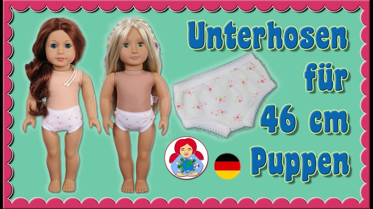 DIY | Unterhose für 46 cm Puppen (Amelie, American Girl, Our Generation) • Sami Doll Tutorials