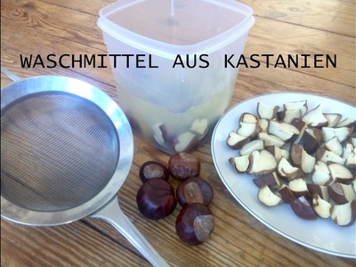 DIY Waschmittel aus Kastanien - Zero Waste, plastik- und chemiefrei waschen