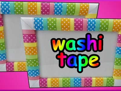 DIY washi tape challenge | Geschenk | Bilderrahmen verzieren | decoarting a picture frame  | gift