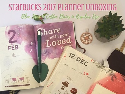 Starbucks 2017 Planner Unboxing
