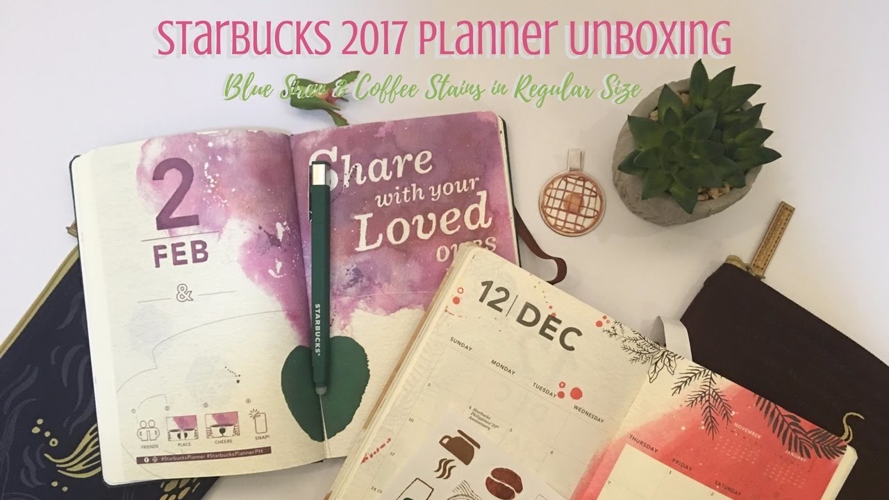 Starbucks 2017 Planner Unboxing